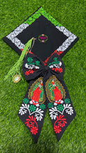 Cargar imagen en el visor de la galería, Moño Tri color Virgen- Embroidered Long Bow