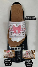 Cargar imagen en el visor de la galería, Pink Coquette Mexican White Bow Sandals