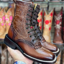 Cargar imagen en el visor de la galería, Botas Lacer - Shedron Leather Tooled Boots
