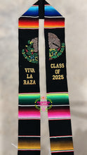 Cargar imagen en el visor de la galería, 25 * Aguila Viva la Raza Graduation Stole Sarape Sash - SOLD OUT