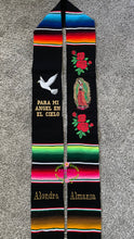 Cargar imagen en el visor de la galería, *Dove* Virgen - Black Graduation stole Sarape Sash IN STOCK