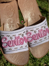 Cargar imagen en el visor de la galería, 3D Senior Sequin Mexican White Sandals