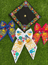 Cargar imagen en el visor de la galería, Embroidered graduation cap topper (w/o button) IN STOCK
