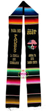 Cargar imagen en el visor de la galería, *2026* Semilla - seed Black Graduation Stole Sarape Sash IN STOCK