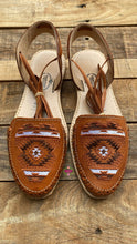 Cargar imagen en el visor de la galería, Tan Tribal - Embroidered Lace Up