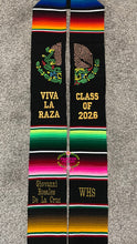 Cargar imagen en el visor de la galería, *2026* Aguila Viva la Raza Graduation Stole Sarape Sash - IN STOCK