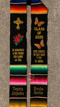 Cargar imagen en el visor de la galería, 2025* Le Agradezco - Cross Graduation Stole Sarape Sash SOLD OUT
