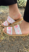 Cargar imagen en el visor de la galería, Coquette 3D Double Bow White Sandal