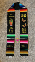 Cargar imagen en el visor de la galería, Capitulo  Monarch and Virgen Graduation stole Sarape Sash SOLD OUT