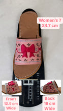 Cargar imagen en el visor de la galería, Pink Coquette Mexican White Bow Sandals