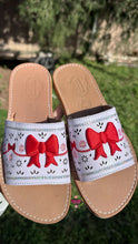 Cargar imagen en el visor de la galería, Red Coquette Mexican White Sandals