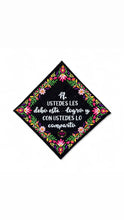 Cargar imagen en el visor de la galería, Comparto mi Logro - Embroidered graduation cap topper