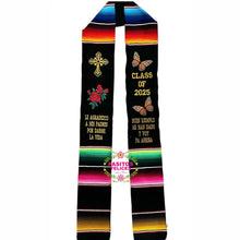 Cargar imagen en el visor de la galería, 2025* Le Agradezco - Cross Graduation Stole Sarape Sash SOLD OUT