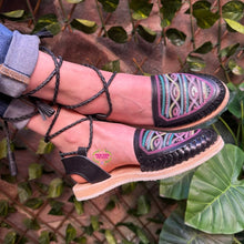 Cargar imagen en el visor de la galería, Sequin Black Lace Up - PREORDER