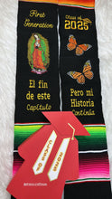 Cargar imagen en el visor de la galería, Capitulo  Monarch and Virgen Graduation stole Sarape Sash SOLD OUT