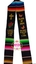 Cargar imagen en el visor de la galería, 2026 Le Agradezco - Cross Graduation Stole Sarape Sash PREORDER