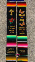 Cargar imagen en el visor de la galería, 2026 Le Agradezco - Cross Graduation Stole Sarape Sash PREORDER