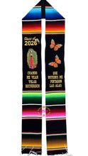 Cargar imagen en el visor de la galería, *2026* Alas - Wings Black Graduation stole Sarape Sash IN STOCK