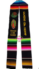 Cargar imagen en el visor de la galería, Eagle and Virgen Black Graduation stole IN STOCK