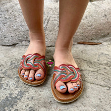 Cargar imagen en el visor de la galería, Single Brown Sequin Sandals