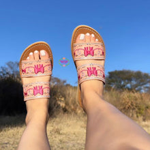 Cargar imagen en el visor de la galería, Coquette 3D Double Bow Pink Sandal