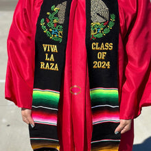 Cargar imagen en el visor de la galería, 2026 Aguila Viva la Raza Graduation Stole Sarape Sash - IN STOCK