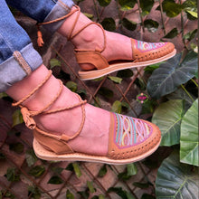 Cargar imagen en el visor de la galería, Colorful Sequin Tan Lace Up - PREORDER