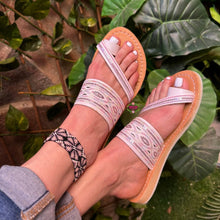 Cargar imagen en el visor de la galería, Sequin Cross Toe Sandals PREORDER