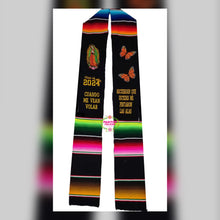 Cargar imagen en el visor de la galería, 2025* Alas - Wings Black Graduation stole Sarape Sash SOLD OUT