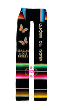 Cargar imagen en el visor de la galería, 2025* Monarcas Gracias a mis padres stole Sarape Sash - IN STOCK