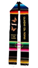 Cargar imagen en el visor de la galería, 2025* Michoacán Gracias a mis padres - Thanks to my parents Graduation stole Sarape Sash - IN STOCK