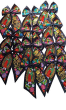 Cargar imagen en el visor de la galería, Virgen Black Moño - Unique Embroidered Class of Bows IN STOCK