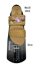 Cargar imagen en el visor de la galería, Evanya- Purple Embroidered Economic Sandal