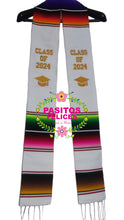 Cargar imagen en el visor de la galería, 2025* White Stole Sarape Sash - SOLD OUT