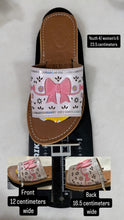 Cargar imagen en el visor de la galería, Pink Coquette Mexican White Bow Sandals