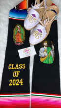 Cargar imagen en el visor de la galería, 2025* Virgen and San Judas Graduation Stole Sarape Sash SOLD OUT