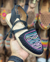 Cargar imagen en el visor de la galería, Sequin Black Lace Up - PREORDER