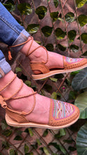 Cargar imagen en el visor de la galería, Colorful Sequin Tan Lace Up - PREORDER