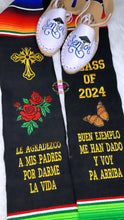 Cargar imagen en el visor de la galería, 2026 Le Agradezco - Cross Graduation Stole Sarape Sash PREORDER