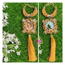 Cargar imagen en el visor de la galería, San Judas con Virgencita - St Jude and Virgin Mary Keychain and Car Blessing