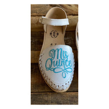 Cargar imagen en el visor de la galería, Mis Quince - Embroidered Light Blue Sweet 15 Lace Up