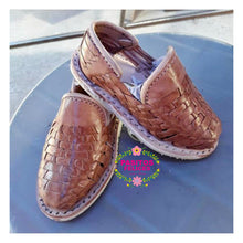 Cargar imagen en el visor de la galería, Domino - Boy Leather Huaraches