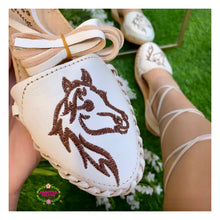 Cargar imagen en el visor de la galería, Potra - White Leather Lace up