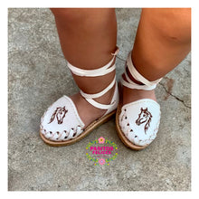 Cargar imagen en el visor de la galería, Potra - White Leather Lace up