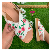 Cargar imagen en el visor de la galería, Pink Rosalinda - Embroidered Leather Shoes
