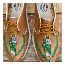 Cargar imagen en el visor de la galería, San Judas - Men St Jude Embroidered Huaraches