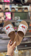 Cargar imagen en el visor de la galería, Fresita - Strawberry Coquette Mexican White Sandals

