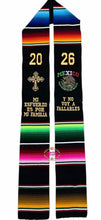 Cargar imagen en el visor de la galería, *2026* Mi Esfuerzo -  Black Graduation Stole Sarape Sash

