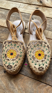 Sunflower Light Tan - EmbroideredLace up