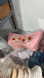 Fresa - Strawberry Daisy Pink Leather Sandals